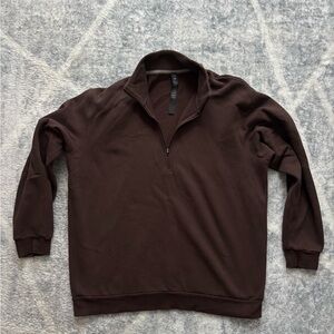 lululemon athletica Men's Chocolate Zip-Up Sweater